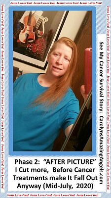פאזל של I CUT MY OWN HAIR 2a, b4 cancer claims it 7/2020
