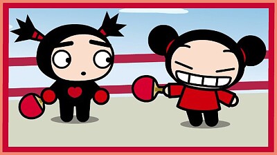 pucca juega con garu ping pong pucca