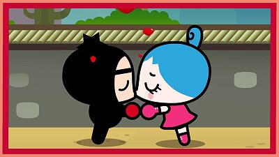 pucca mira a garu y ring ring besÃ¡ndose pucca