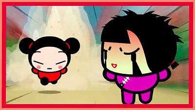 pucca persigue a ching posei­da pucca