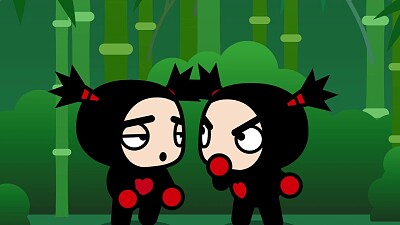 פאזל של garu conoce a doble garu pucca