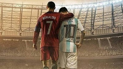 פאזל של Futebol - Messi e Cristiano Ronaldo