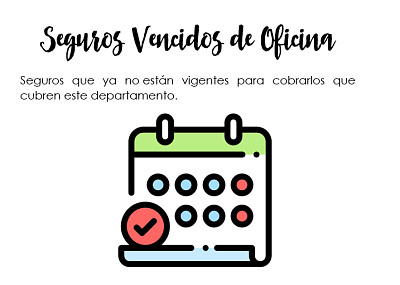 Seguros vencidos de oficina