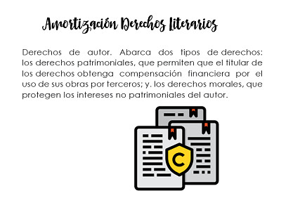 פאזל של amortizaciÃ³n derecho literarios