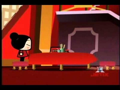 pucca ve que garu la dejo en la mesa sola pucca