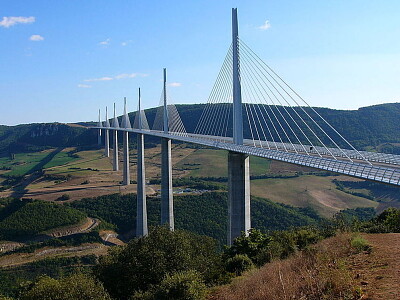 Viaduc de Millau sur le Tarn, Aveyron