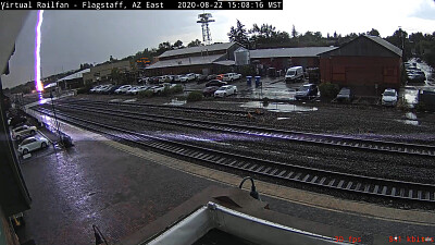 Flagstaff,AZ/USA Amtrak Depot LIGHTNING Strike