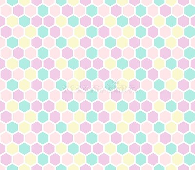 pastel colors hexagon