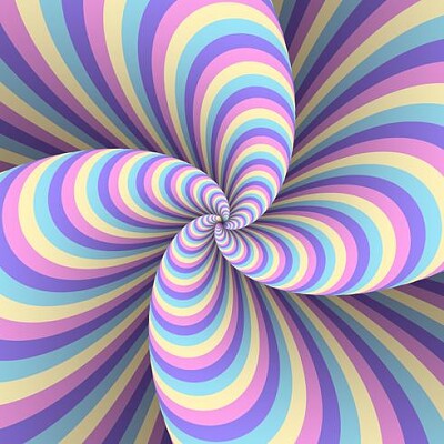 Pastel Multicolor Abstract Stripe Distortion
