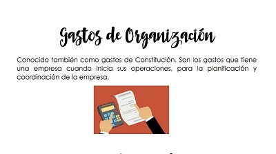 gastos de organizacion