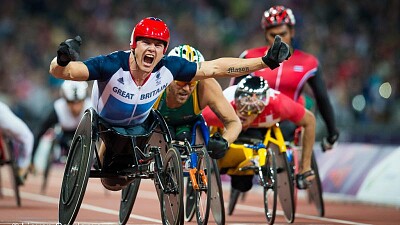 פאזל של wheelchair race