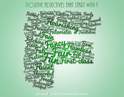 Positive adjectives,F jigsaw puzzle