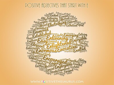 Positive adjectives.E jigsaw puzzle