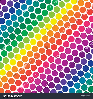 Rainbow Colored Dots