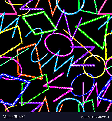 פאזל של neon geometric abstract