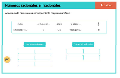 Números Irracionales jigsaw puzzle