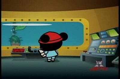 פאזל של pucca toma lista de lo que vio en el mar pucca