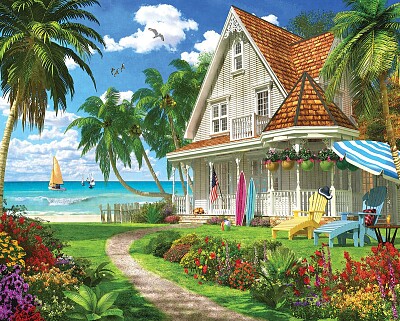 Casita en la playa jigsaw puzzle