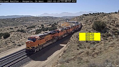 פאזל של BNSF 3694 Hesperina,CA/USA