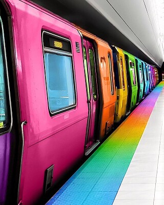 Colorful Subway jigsaw puzzle