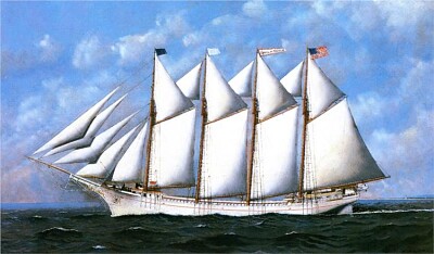 The Sailing Ship George W. Truitt, Jr.  1910 jigsaw puzzle