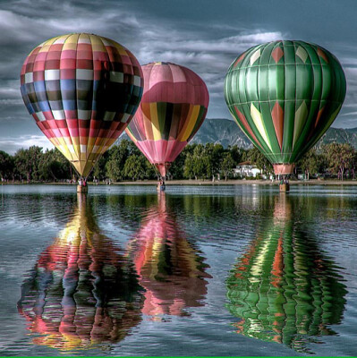 reflets de ballons