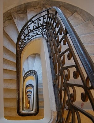 Escalera del Palacio Salvo