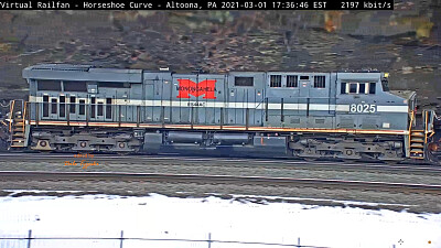 NS-8025  "Monongahalia " hu in the snow