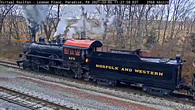 #475 Norfolk   Western steam engine   tender