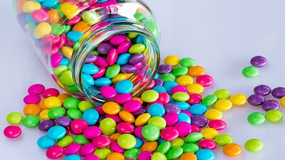 smarties in vasetto