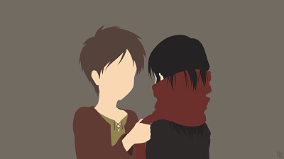 eren jaeger e mikasa ackerman