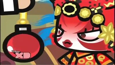santa esta hipnotizando a ring ring pucca