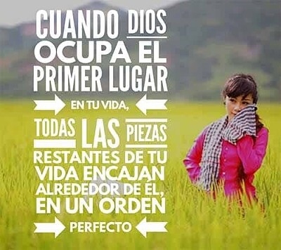 DIOS PRIMER LUGAR