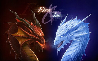 פאזל של DRAGONES - FUEGO VS HIELO