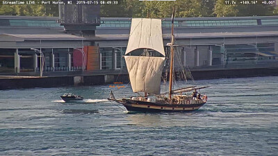 TSS St Lawrence-2 Tall Sailing Ship Under Sail !