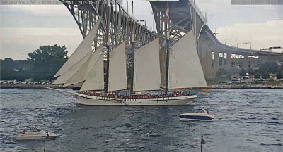TSS Empire Sandy under sail heading into Lake Huro