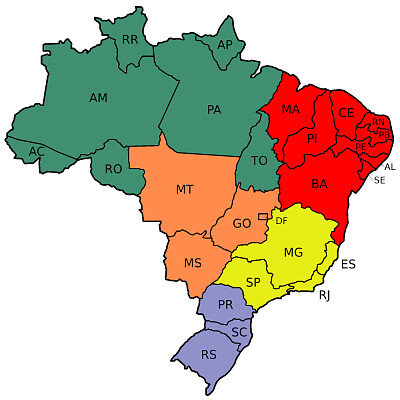 Mapa do Brasil jigsaw puzzle