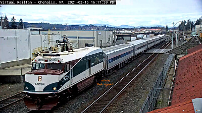 Amtrak engine #-90251 at Chehalis,WA/USA