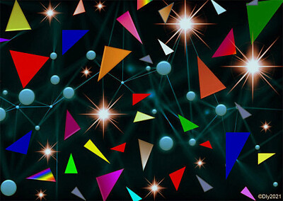 פאזל של Colored triangles