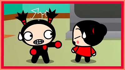 garu trata de controlarse para no lastimar a pucca