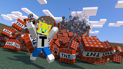 minecrft tnt jigsaw puzzle