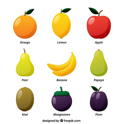 פאזל של Frutas en ingles (para niños)