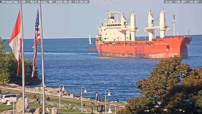 mv Federal Caribou exiting Lake Huron