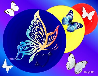 פאזל של Fantasy with butterflies