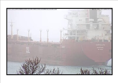 Oakglen moving out in heavy fog  Port Huron, MI jigsaw puzzle