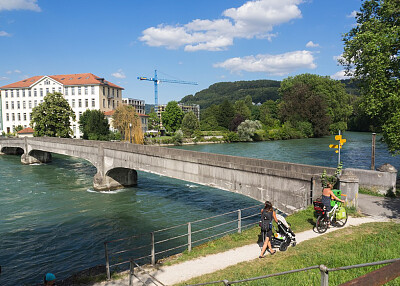 Foot Bridge over Reuss River jigsaw puzzle