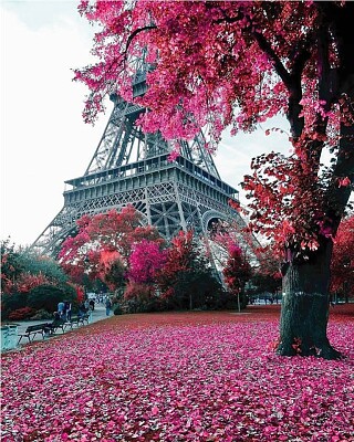 pink paris jigsaw puzzle