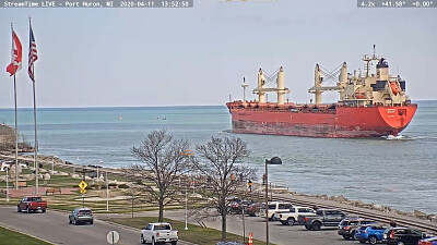 mv Federal Biscay northbound into Lake Huron jigsaw puzzle