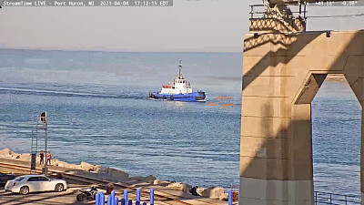 tug Escorte southbound St Clair River