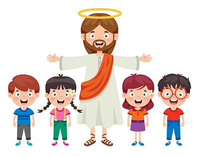 פאזל של Jesus e crianças